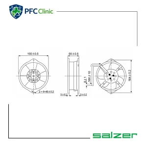 فن 15×17 چشمی PD160M-220T
