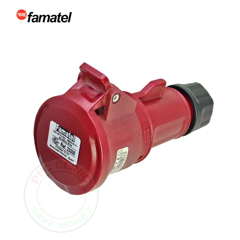 مادگی سیار 16 آمپر سه فاز 4 پین 23300 فاماتل Famatel - Image 2