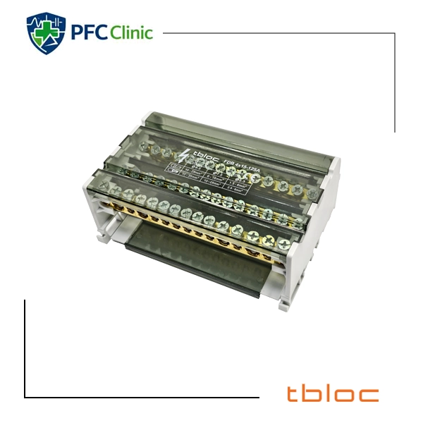 ترمینال توزیع رعد TDB4×15‑125A | چهار پل 125 آمپر
