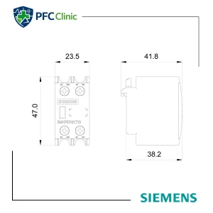 کنتاکت کمکی زیمنس 1NO+1NC مدل 3MH7911‑0CT10