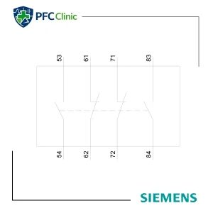 کنتاکت کمکی زیمنس 2NO+2NC مدل 3MH7922-0CT10