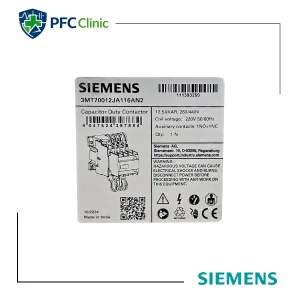 کنتاکتور خازنی 12.5 کیلوواری زیمنس مدل 3MT70012JA116AN2