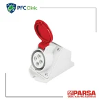 پریز روکار 16×4 پارسا مدل 405 | IP44