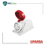 پریز روکار 63×4 پارسا مدل 830 | IP66