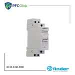 رله ضربه‌ای دو کنتاکت باز 16 آمپر 24VDC فیندر مدل 20.22.9.024.0000 | Finder Impulse Relay