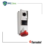 پریز صنعتی دیواری کلیددار فاماتل مدل 25007 – سه‌فاز 32 آمپر 5 پین
