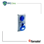 پریز صنعتی کلیددار تک‌فاز فاماتل مدل 25036 – 32 آمپر 3 پین