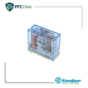 رله فیندر 12VDC دو کنتاکت 8 آمپر مدل 405290120000 | رله فرمان DC Finder