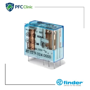 رله فیندر 110VDC دو کنتاکت 8 آمپر مدل 405291100000 | رله فرمان DC Finder