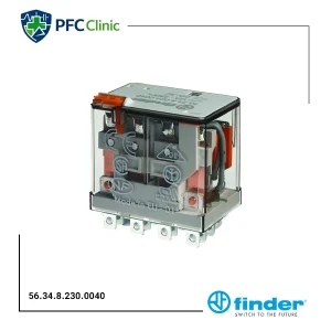 رله چهار کنتاکت فیندر 12 آمپر Finder 56.34.8.230.0040 | رله 230VAC سری 56