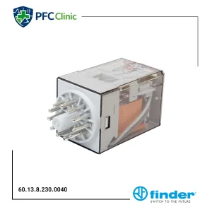 رله فیندر Finder 60.13.8.230.0040 | رله 3 کنتاکت 10 آمپر 11 پین بوبین 220VAC