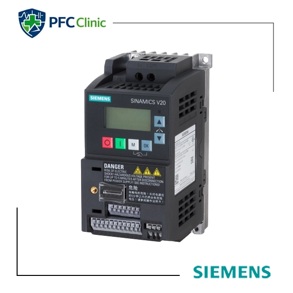 اینورتر تکفاز زیمنس SINAMICS V20 توان 0.55 کیلووات مدل 6SL3210-5BB15-5UV1