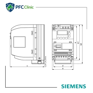 اینورتر تکفاز زیمنس SINAMICS V20 توان 0.75 کیلووات