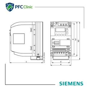 اینورتر تکفاز زیمنس SINAMICS V20 توان 1.1 کیلووات