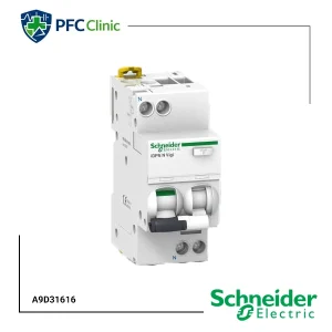 خرید محافظ جان ترکیبی تک فاز 16 آمپر اشنایدر A9D31616 | RCBO 30mA – 6kA Acti9