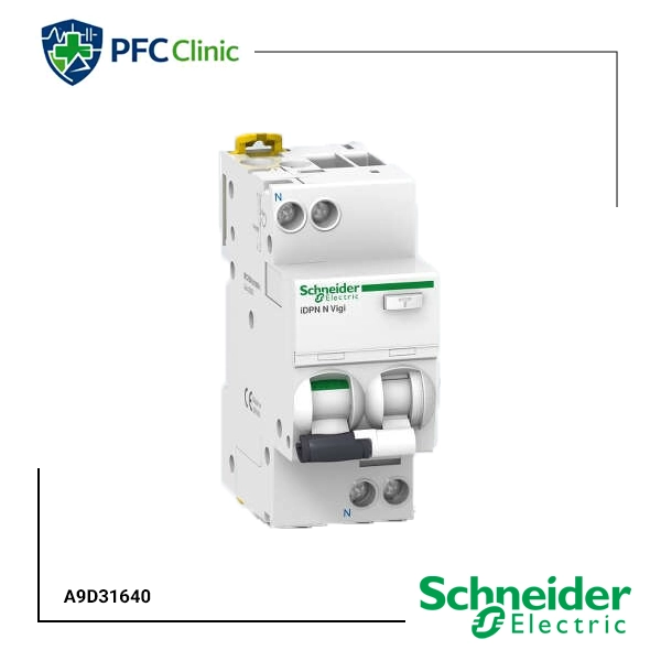 محافظ جان ترکیبی تکفاز 40 آمپر اشنایدر مدل A9D31640 | RCBO 30mA سری Acti9