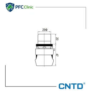 شاستی استارت سر صاف چراغ دار CNTD مدل C2PIF-Y