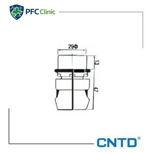 شاستی استارت سر صاف CNTD مدل C2PNF-B
