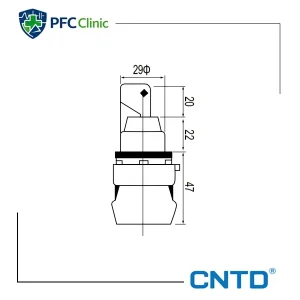 کلید فرمان سوئیچ دار CNTD مدل C2SNK-F3