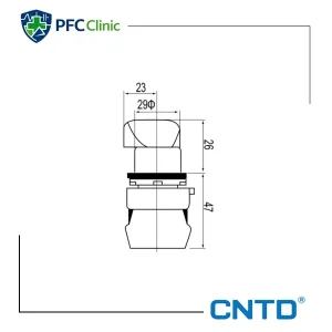 کلید فرمان یک طرفه استارتی CNTD مدل C2SNL T2