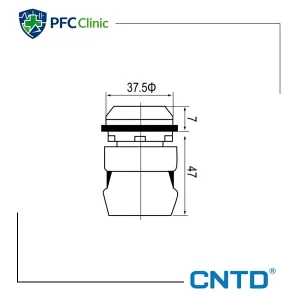 شستی استارت 30 میلی متر CNTD مدل C3PNF