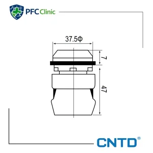 شاسی استپ سر برجسته 30 میلی متر CNTD مدل C3PNFR