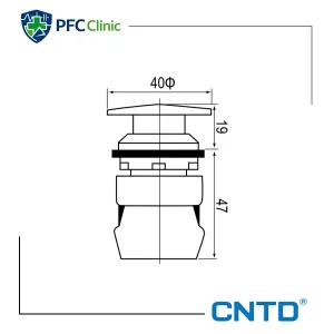 امرجنسی ساده قطر 30 میلی متری CNTD مدل C3PNM4