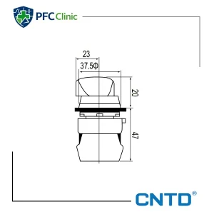 کلید فرمان یک طرفه قطر 30 مدل C3SNL-F2