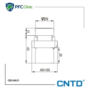 شستی فرمان CNTD مدل CB2-BA21