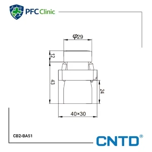 شستی فرمان CNTD مدل CB2‑BA51