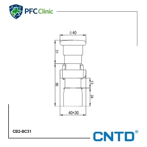 امرجنسی قارچی ساده سبز CNTD مدل CB2‑BC31
