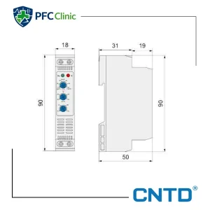 هیگروستات تابلویی cntd کد CDE6-110Z