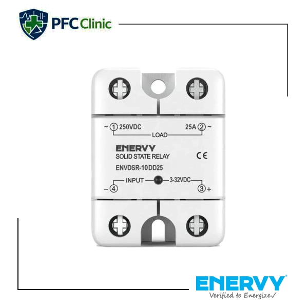 خرید رله حالت جامد ENERVY ENVDSR‑10DD25 | SSR ورودی 3‑32VDC خروجی 250VDC 25A