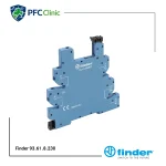 رله PLC تک کنتاکت 24VDC فیندر 6 آمپر مدل 39.11.0.024.0060 | رله اینترفیس Finder سری 39