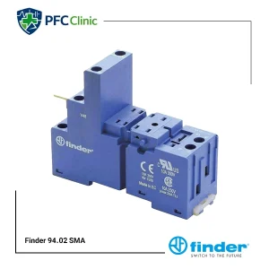 سوکت رله فیندر Finder 94.02 SMA | سوکت 8 پایه با نگهدارنده فلزی مناسب رله سری 55