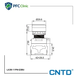 شستی استارت آبی برند CNTD