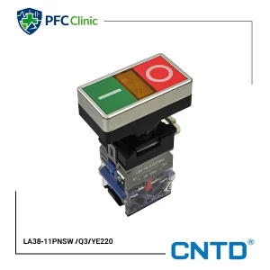 شستی دوبل چراغدار با لامپ زرد 220 ولت CNTD
