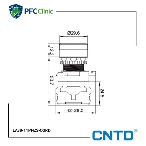 شستی استارت قفل شونده برند CNTD