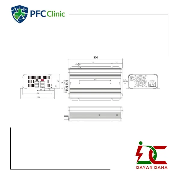 باتری شارژر صنعتی اتوماتیک MPB-1000-12