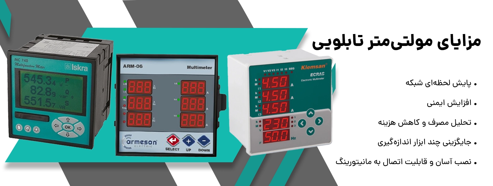 مولتیمتر تابلویی | خرید و قیمت مولتیمتر دیجیتال تابلویی صنعتی