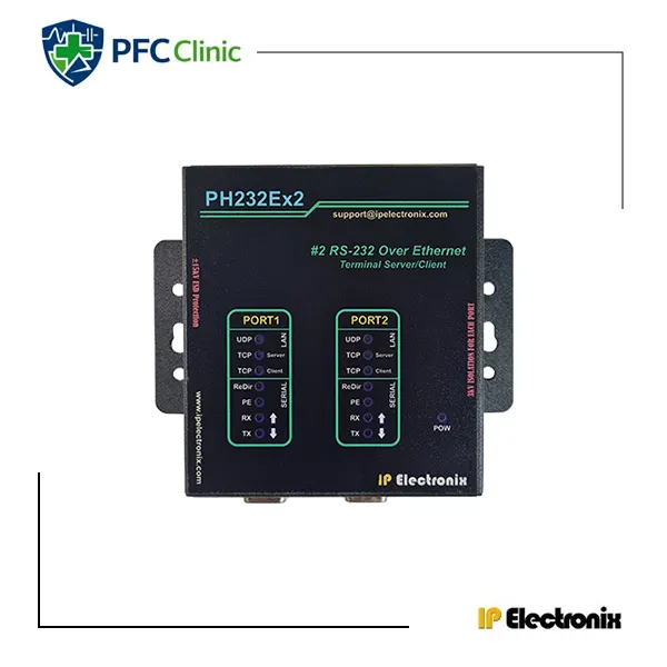 مبدل سریال RS232 به اترنت مدل PH232Ex2
