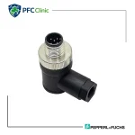 کانکتور مادگی 90 درجه 5 پین M12 مدل V15-W-PG9