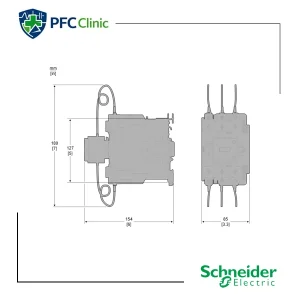 کنتاکتور خازنی 60 کیلووار اشنایدر مدل LC1DWK12M7