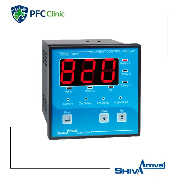 کنترل آمپر سه رله ای شیوا امواج مدل CA3R-1000A