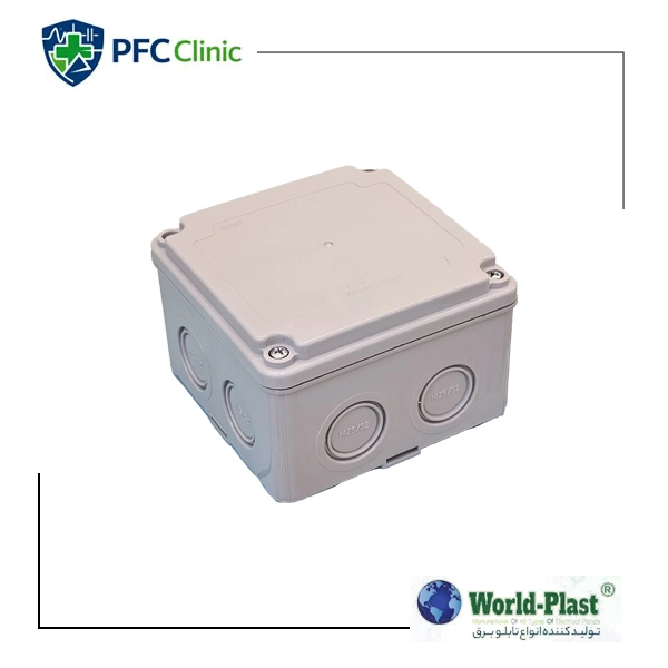 خرید جعبه تقسیم پلاستیکی ABS 120×120 درب همرنگ World Plast | بهترین قیمت و مشخصات فنی