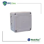 خرید جعبه تقسیم پلاستیکی ABS 120×120 درب هم‌رنگ World Plast | بهترین قیمت و مشخصات فنی