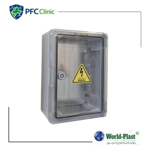 خرید تابلو فیوز پلاستیکی ABS 300×400 درب شفاف World Plast | عمق 200 میلیمتر