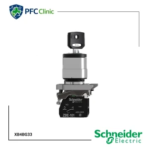 خرید کلید سلکتوری سوئیچ‌دار اشنایدر XB4BG33 از سایت PFC Clinic | قیمت و مشخصات فنی