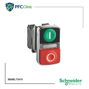 شستی استارت استوپ دوبل فلزی اشنایدر الکتریک 1NO+1NC
